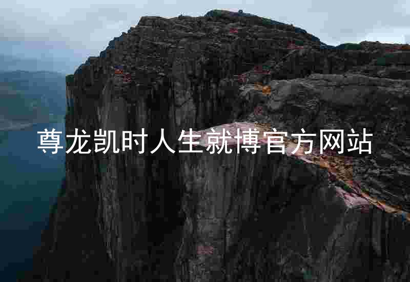 尊龙凯时人生就博官方网站
